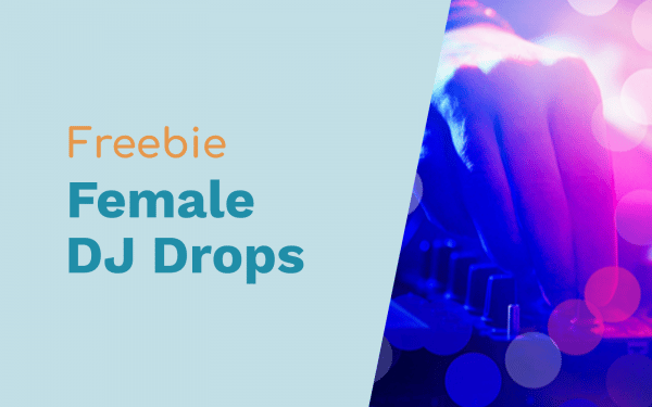 Female DJ Drops (Voice Only) DJ Drops female dj drops Music Radio Creative