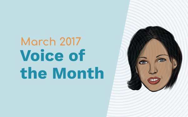 March 2017 – Voice Of The Month – Carol Lapolli Voice Overs voice of the month Music Radio Creative