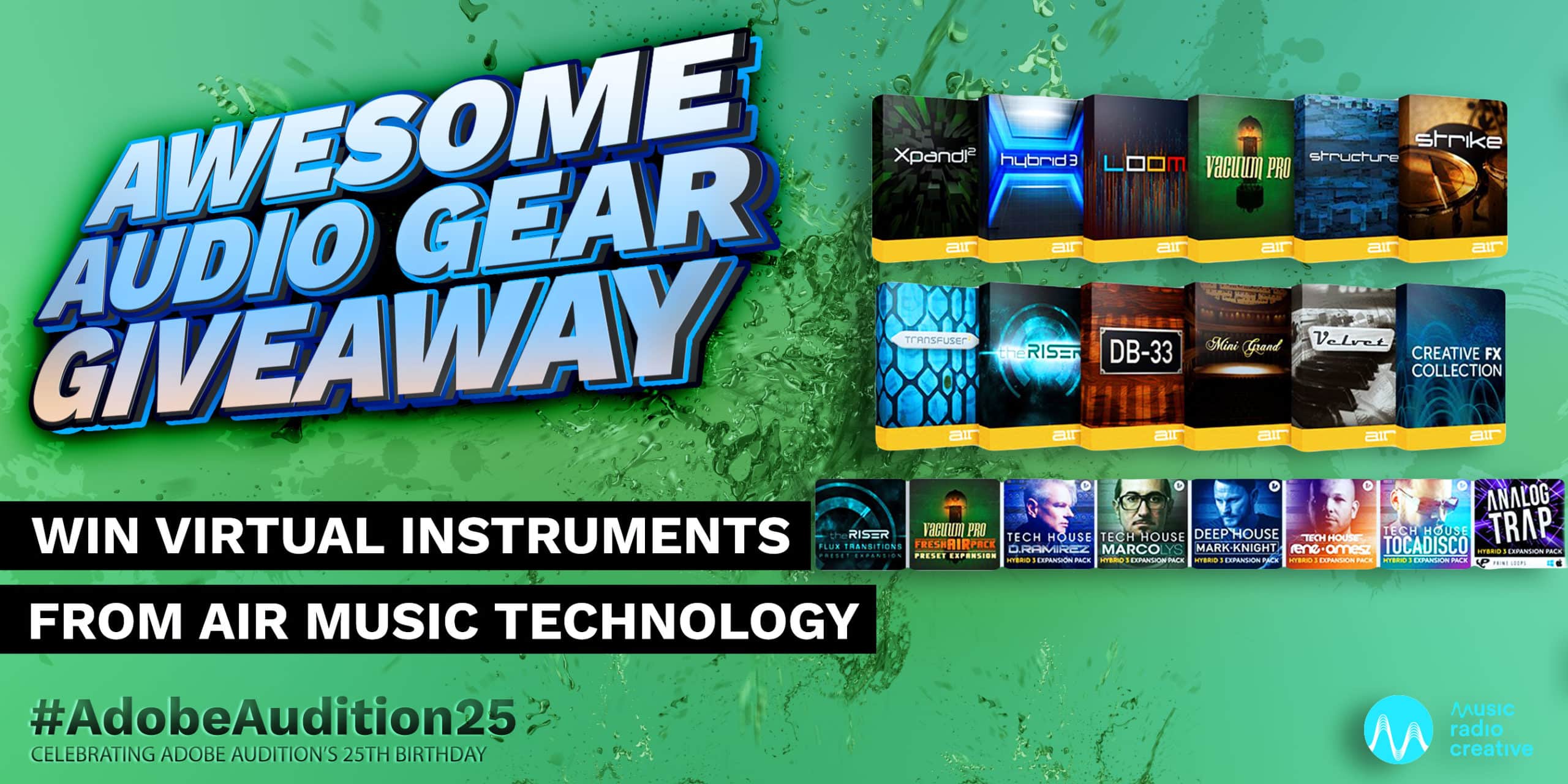 Win Virtual Instruments from AIR Music Technology Awesome Audio Gear Giveaway  Music Radio Creative