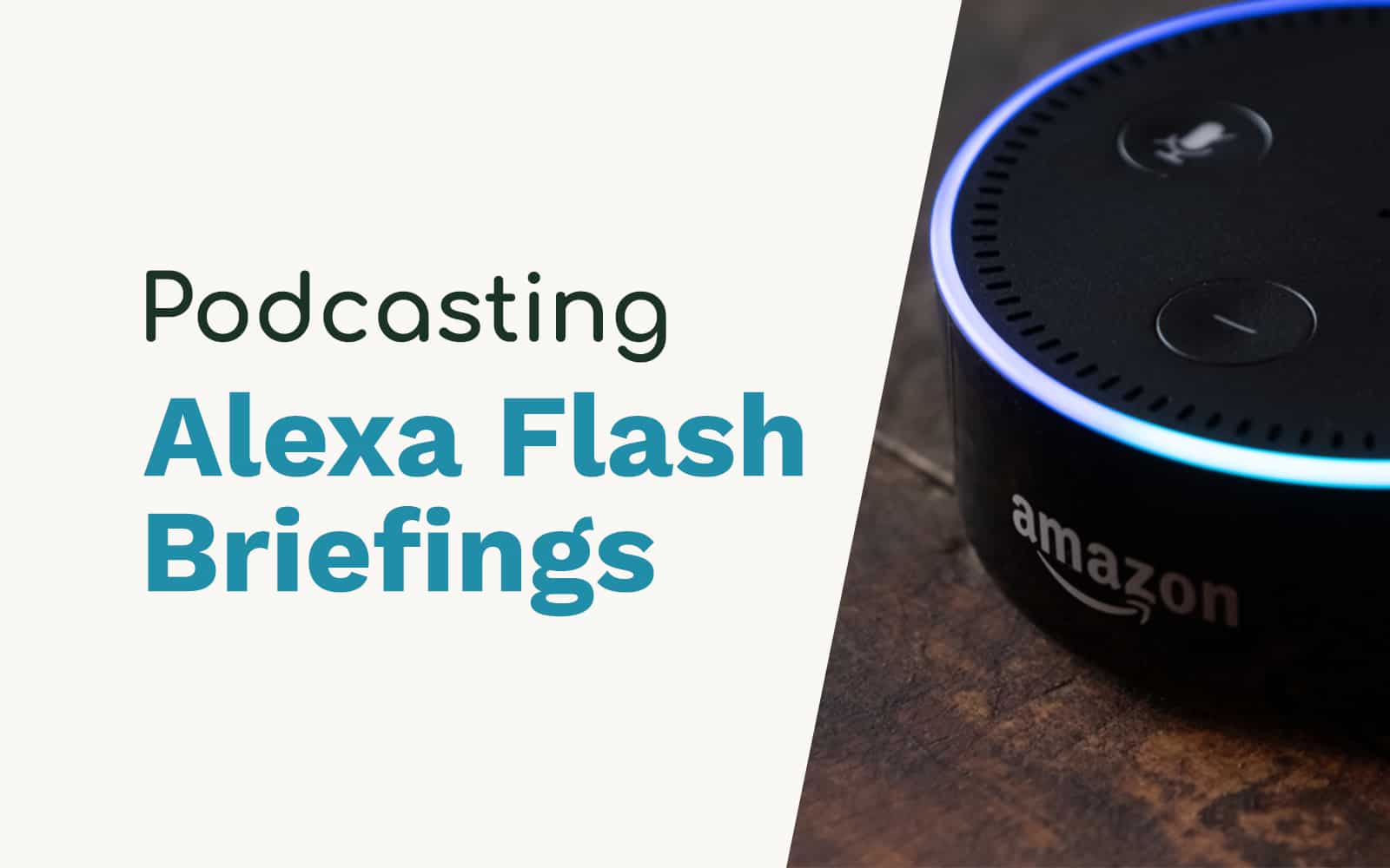 Alexa Flash Briefings – Podcasters Get Your Skills Out There! General alexa flash briefing Music Radio Creative