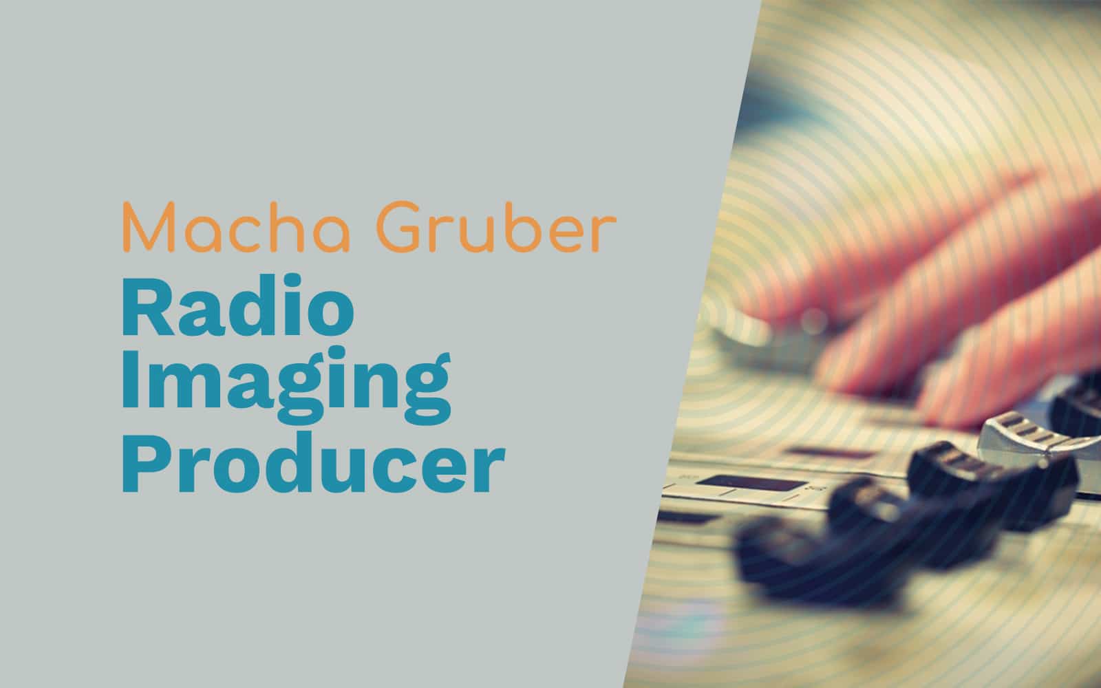 Macha Gruber: Professional Demo Producer, Voiceover Talent, and Radio Imaging Producer Adobe Audition Podcast  Music Radio Creative
