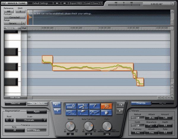 workaround waves tune tempo change