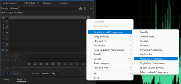 Adobe Audition Multiband Compressor Tutorial Audio Editing ADOBE AUDITION MULTIBAND COMPRESSOR Music Radio Creative