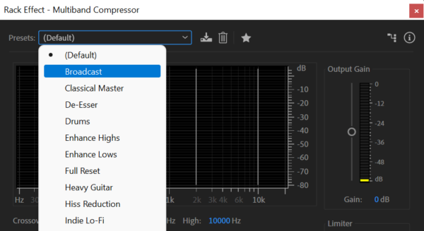 Adobe Audition Multiband Compressor Tutorial Audio Editing ADOBE AUDITION MULTIBAND COMPRESSOR Music Radio Creative