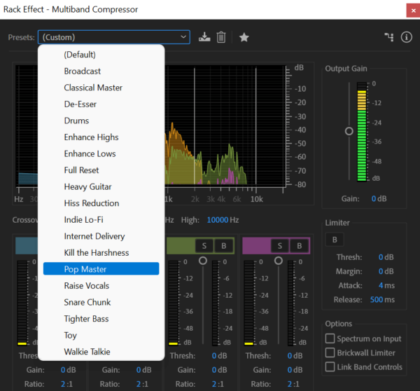 Adobe Audition Multiband Compressor Tutorial