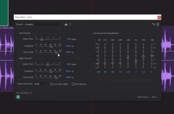 Adobe Audition Echo Effect Tutorial