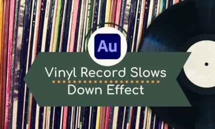 Vinyl Record Slows Down Vocal Effect