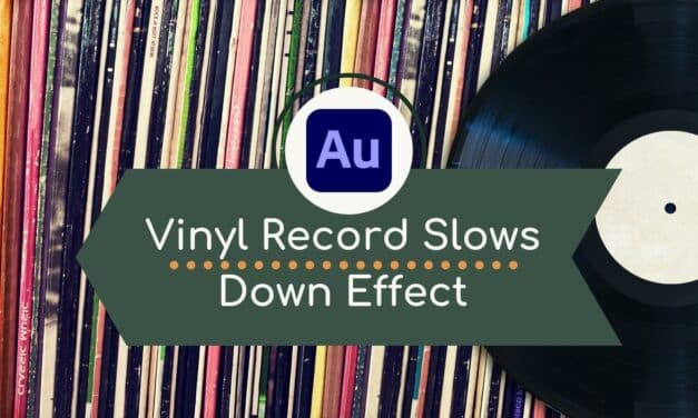 Vinyl Record Slowing Down Vocal Effect