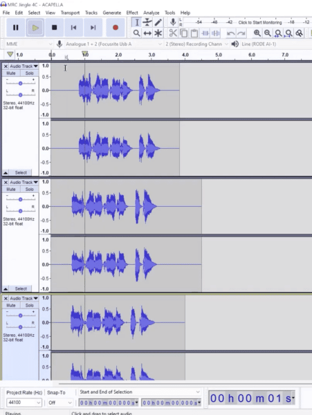 Multitrack Recording In Audacity