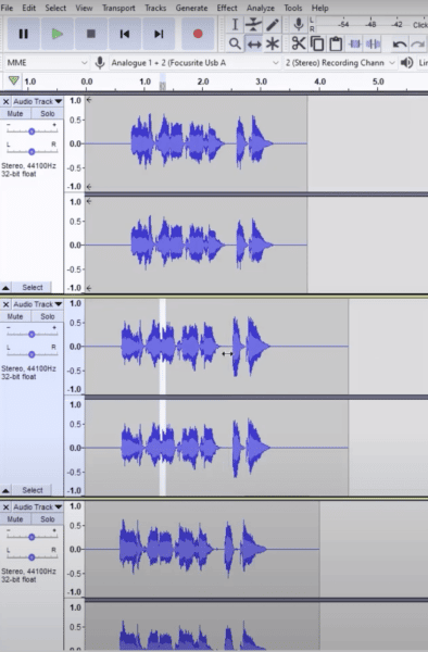 Multitrack Recording In Audacity