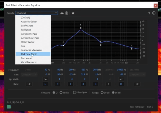 Create A Vintage Voice Effect In Adobe Audition