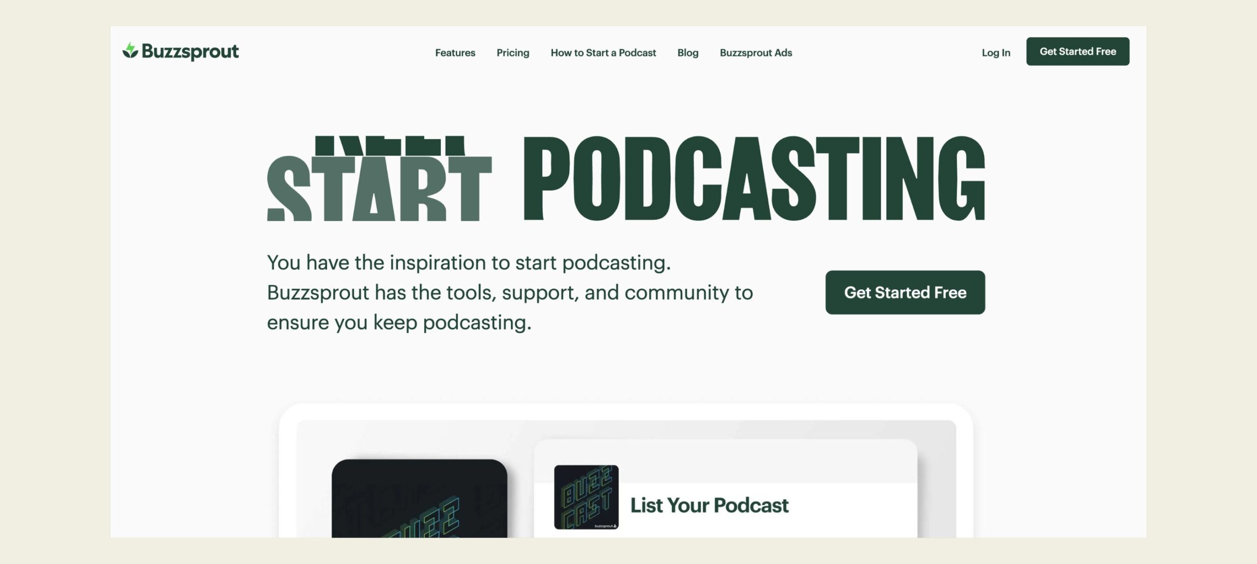 Buzzsprout - Free Podcast Hosting